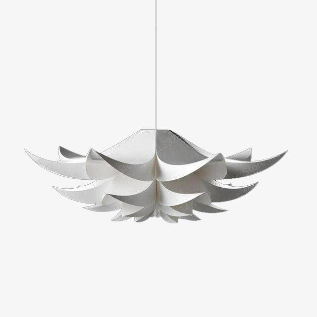 pendant light modern white flower petal design