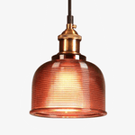 Suspension design en verre grainé style industriel Bowl