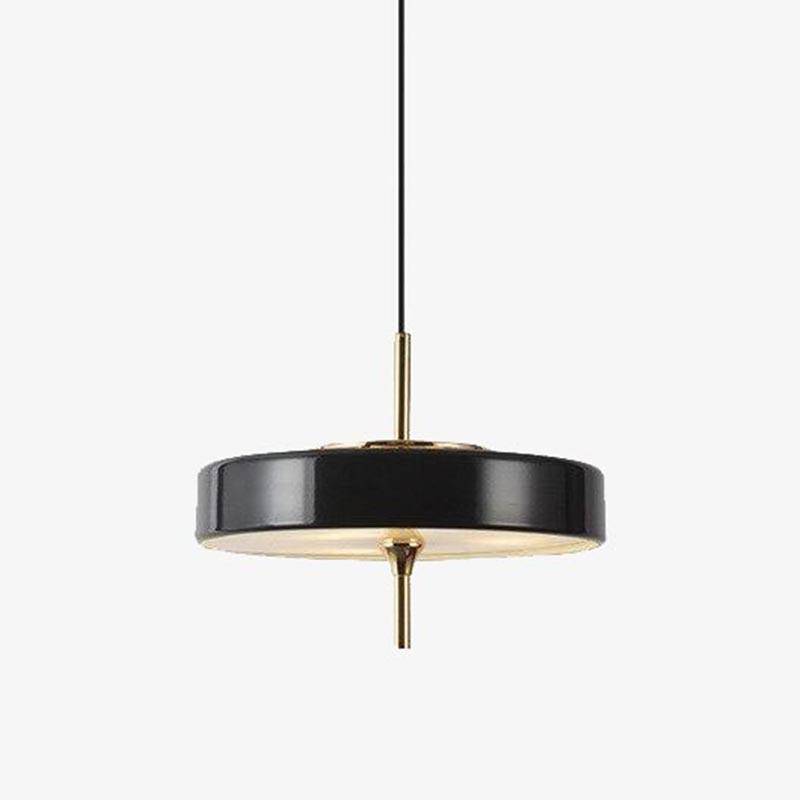 pendant light industrial style metal rounded LED design