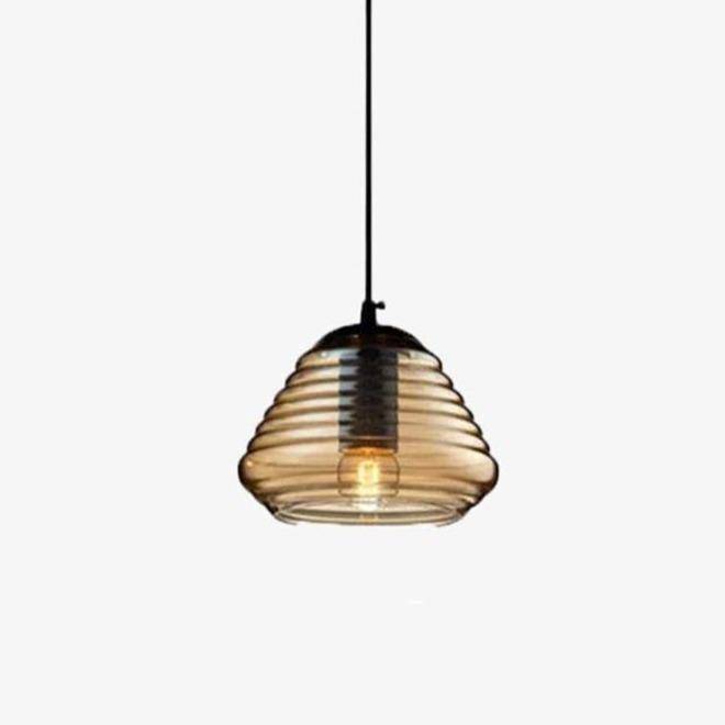 pendant light LED design with lampshade rounded glass Sola