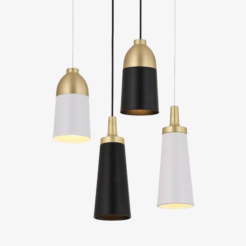 pendant light LED design with lampshade gold metal Loft