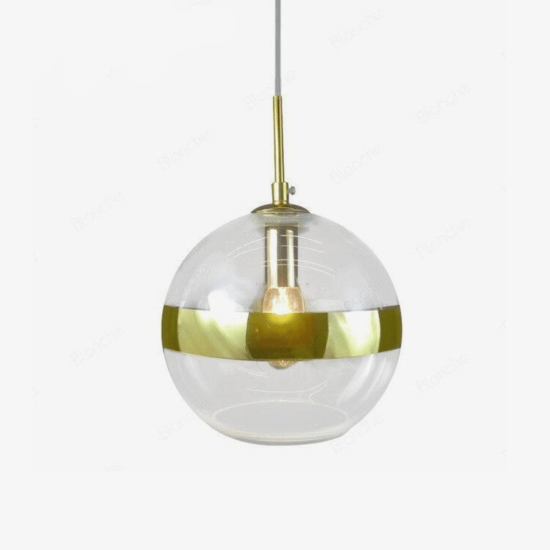 Suspension design LED boule en verre style Hang