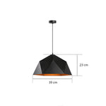 Suspension design LED cône géométrique Industrial