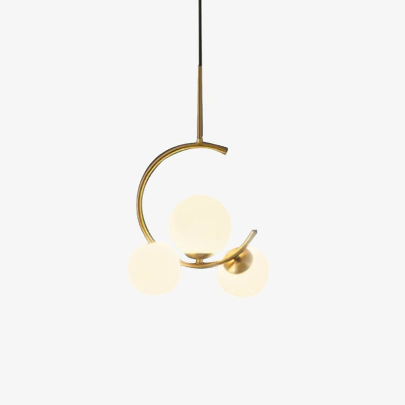 pendant light Golden LED design with Shadow metal circle
