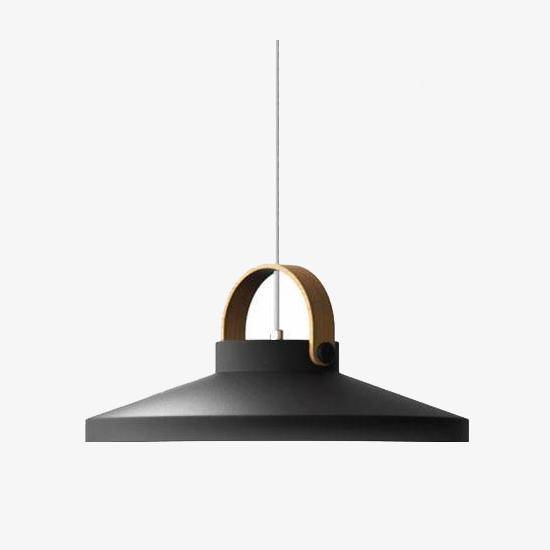 pendant light LED design in wood and metal Moderna