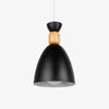 Suspension design LED en métal et bois Wood