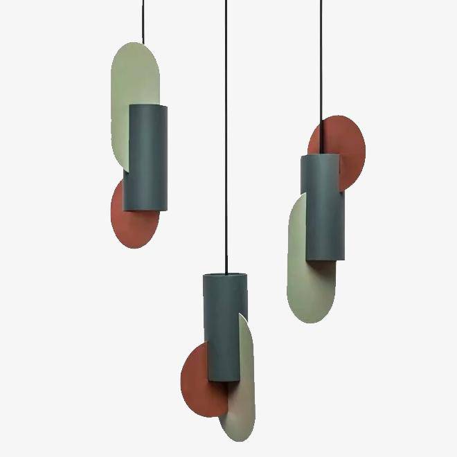 pendant light Afric LED design colored shapes