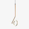 Suspension design LED ronde en métal fin Bony