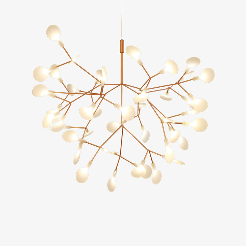 Suspension design moderne LED arbre doré Home