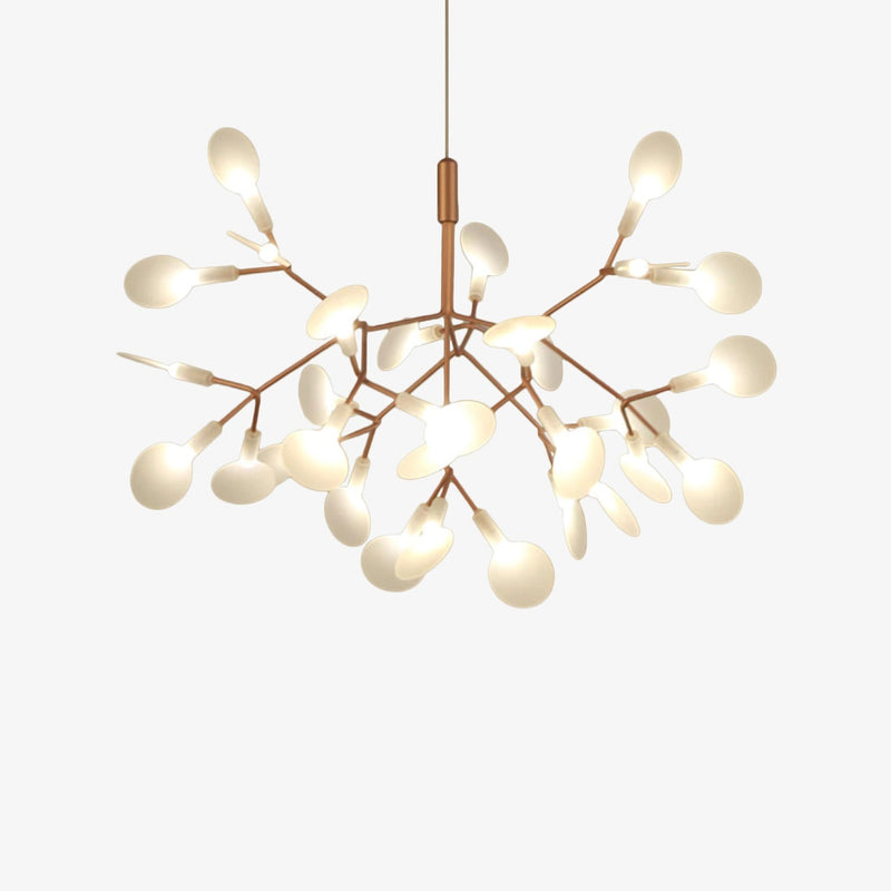 Suspension design moderne LED arbre doré Home