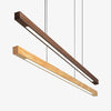 Suspension design moderne LED en bois allongé Hang