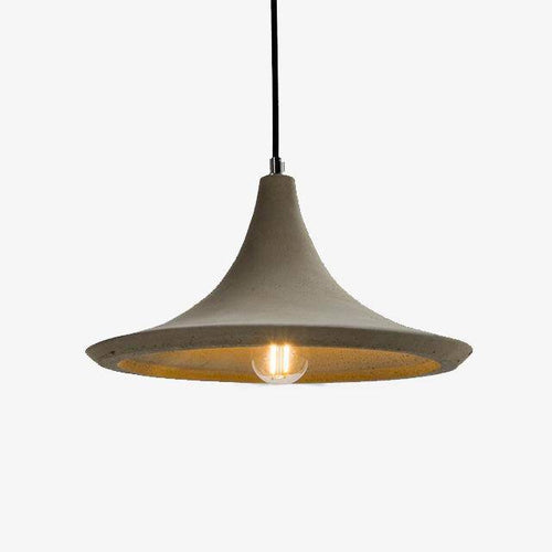 Suspension design vintage en ciment à LED - vue 2 sur 7