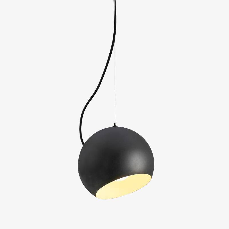 pendant light in black design ball Solid