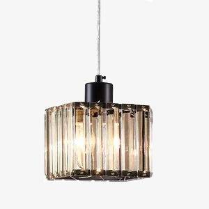 Suspension en verre carrée à LED design