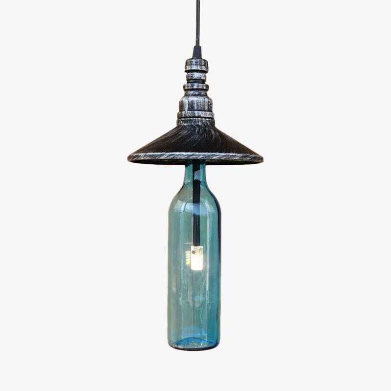 pendant light industrial LED glass bottle style Sanmarino