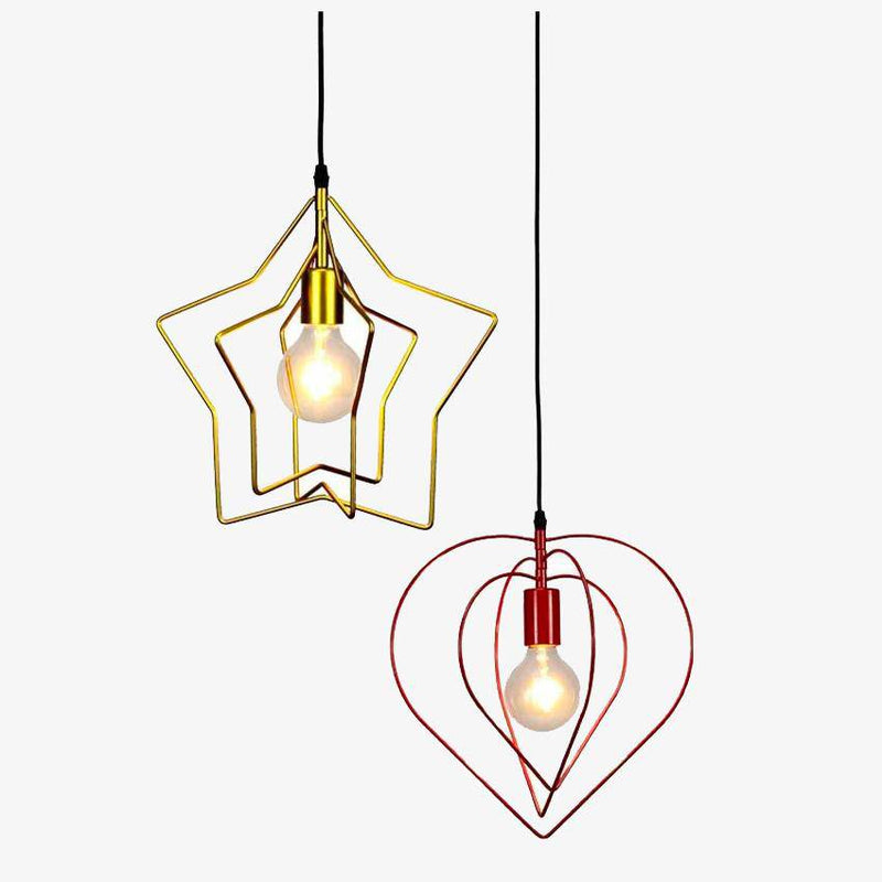 pendant light LED with several adjustable shapes