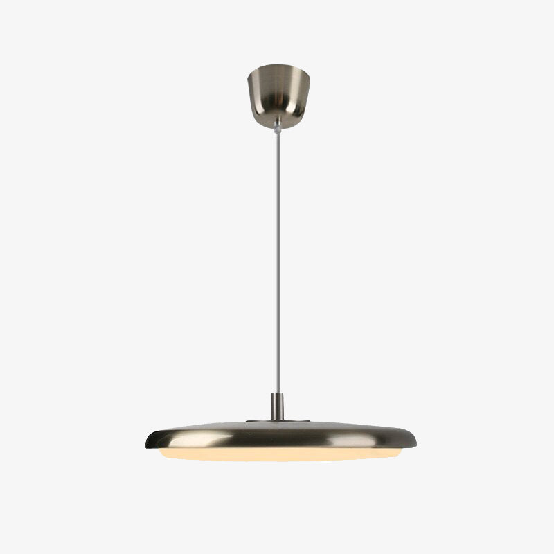 Suspension LED avec abat-jour plat arrondi Sysley