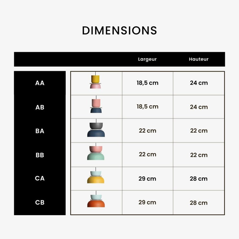 Lámpara de suspensión coloridas formas lúdicas de Makazon