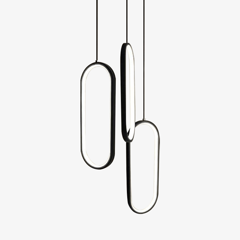 Suspension LED design ovales