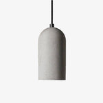 Suspension LED design vintage en ciment arrondie Pipe