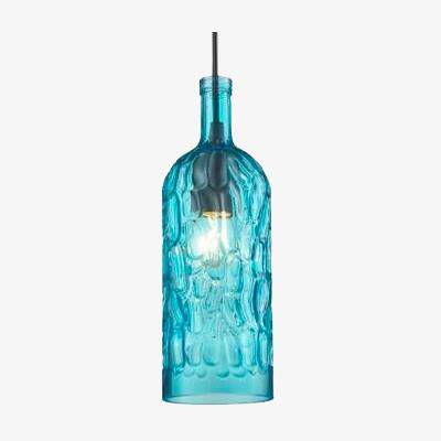 Suspension LED en verre moderne