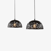 Suspension LED Modern Creative demi boule (noir, blanc ou rouge)