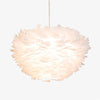 Suspension LED moderne fleurie blanche