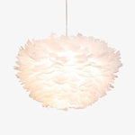 Suspension LED moderne fleurie blanche