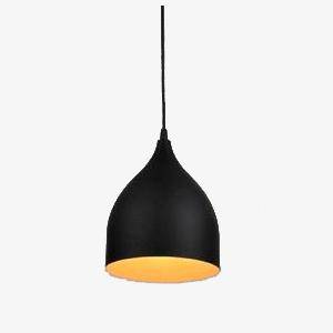 Nordic Loft Style LED Pendant light Black