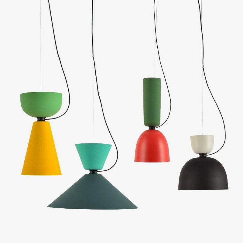 pendant light loft colored Letter