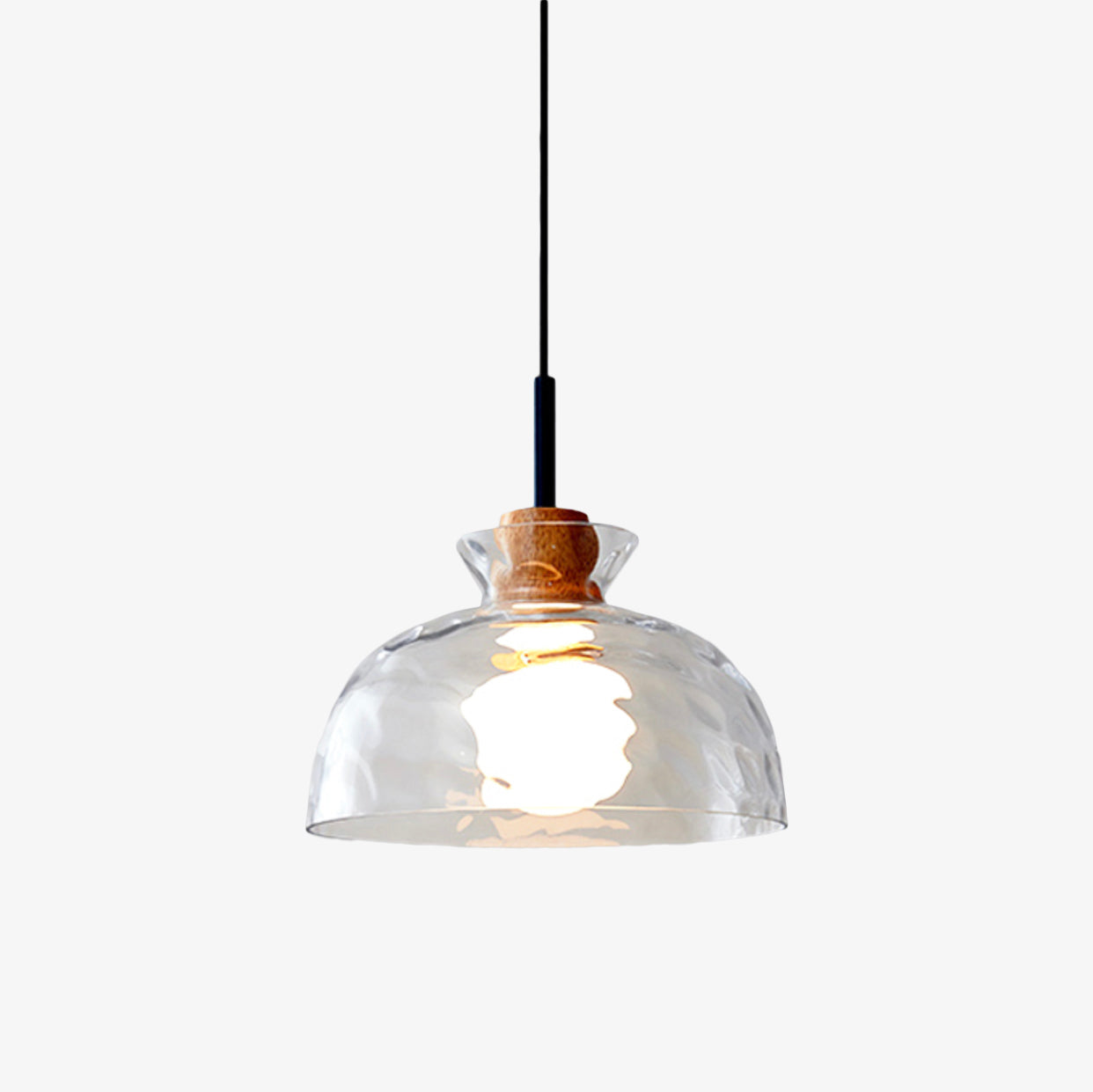 Suspension moderne avec abat-jour en verre Dante