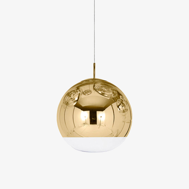Lámpara de suspensión moderno design en una bola de Globo (oro o plata)