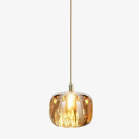Suspension moderne en forme de pomme en verre Julye