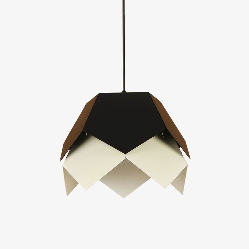 Suspension moderne LED abat-jour fleur style origami Daisuke