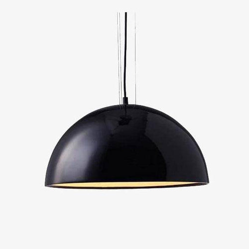 Suspension moderne LED avec abat-jour arrondi métal