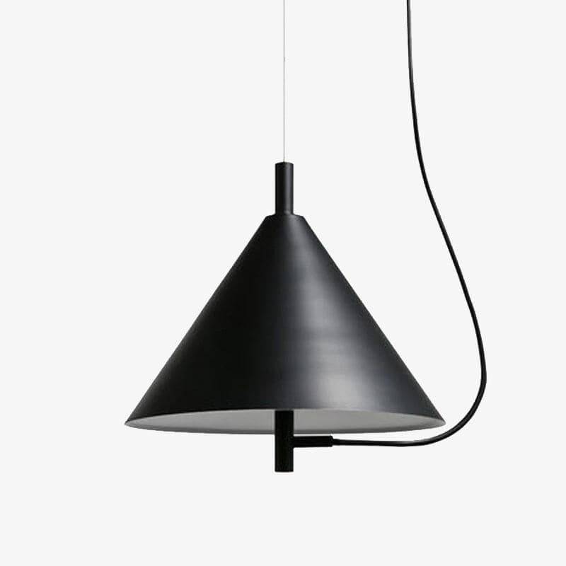 Luminaire Suspendu MORENO abat-jour D50cm métal ajouré noir Design