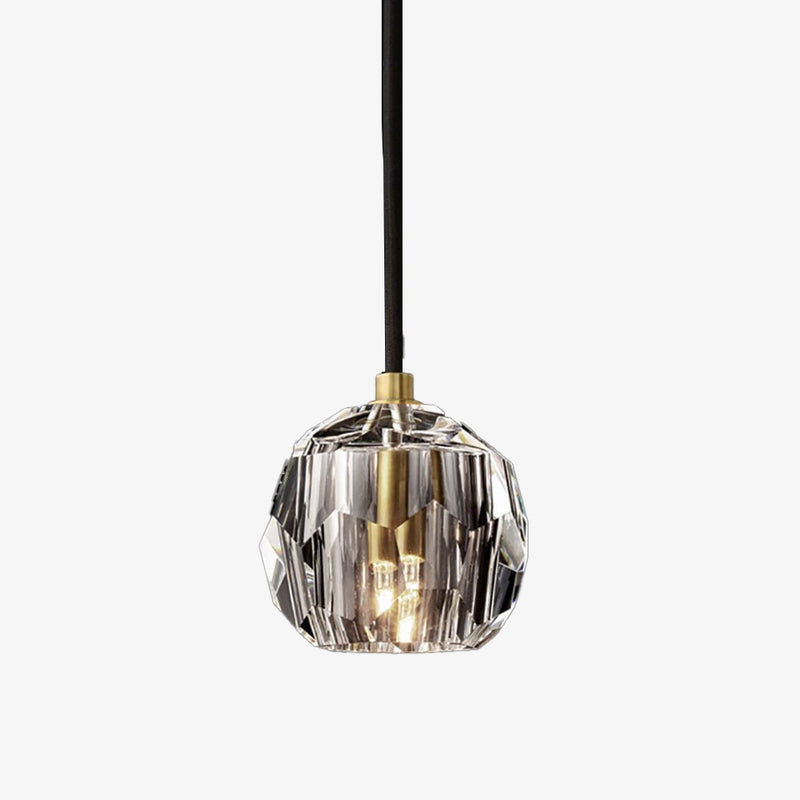 pendant light modern LED with lampshade diamond style Blair