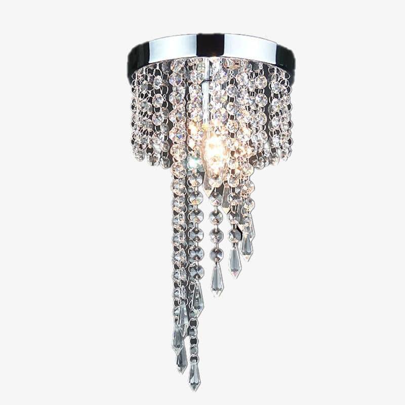 pendant light modern LED chrome and crystal glass Luxury