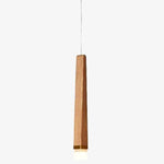 Suspension moderne longue barre en bois Nordic