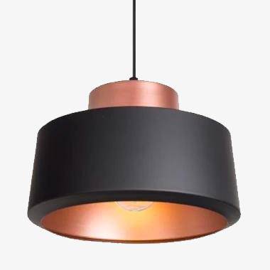 Suspension ronde en aluminium Shade (noir ou blanc)