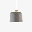 Suspension scandinave avec abat-jour en métal et bois Maloe