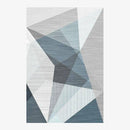 Tapis design géométrique rectangle bleu Area