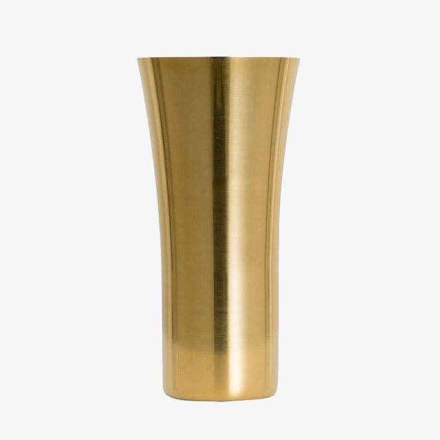 Vase design chromé gold Steel