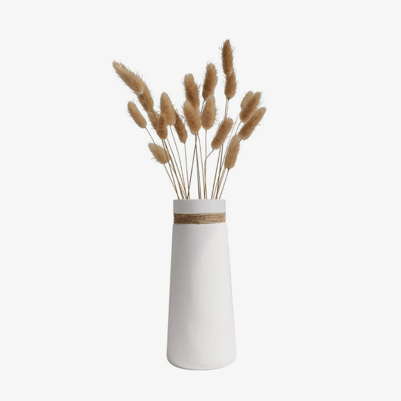 Modern white ceramic vase Japan Artist style