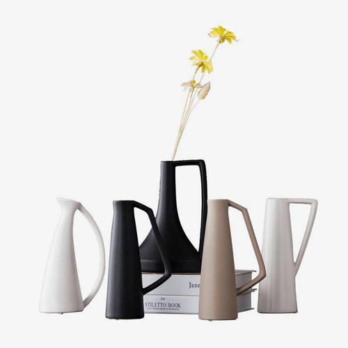 Vase moderne en céramique style Zen Flower - vue 2 sur 14